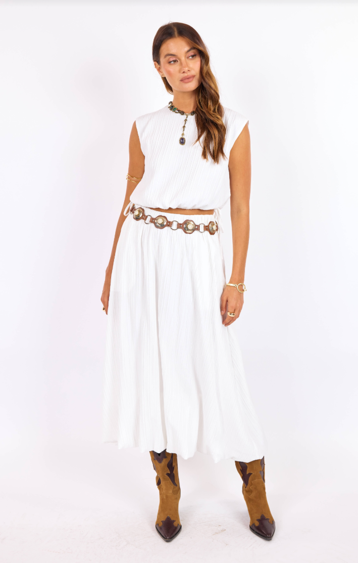 Sage the Label Deja Vu Bubble Maxi Skirt