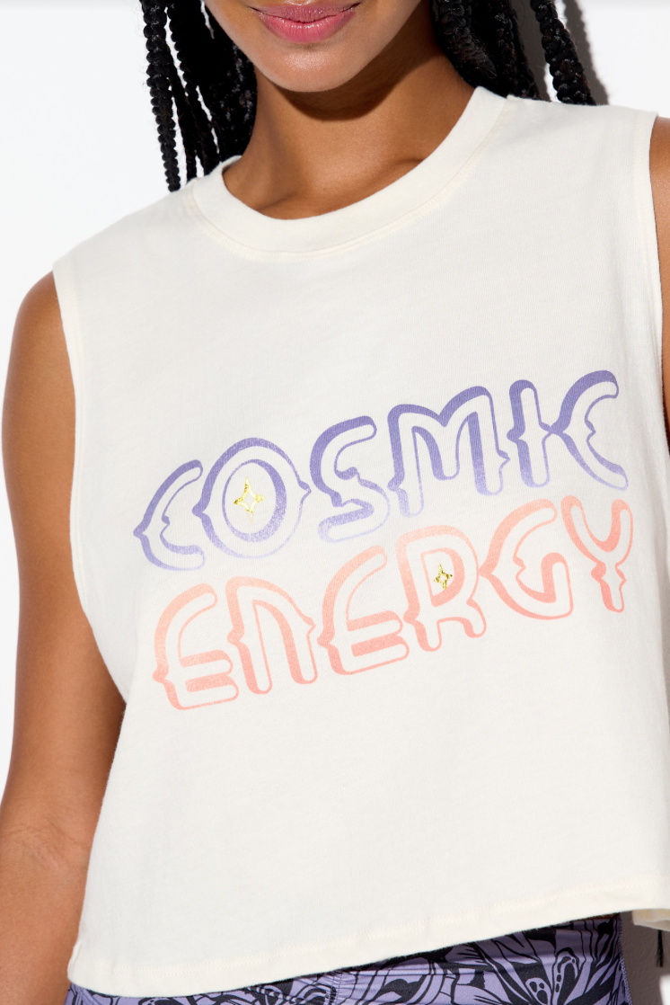 Spiritual Gangster Cosmic Energy Spirit Crop Tank