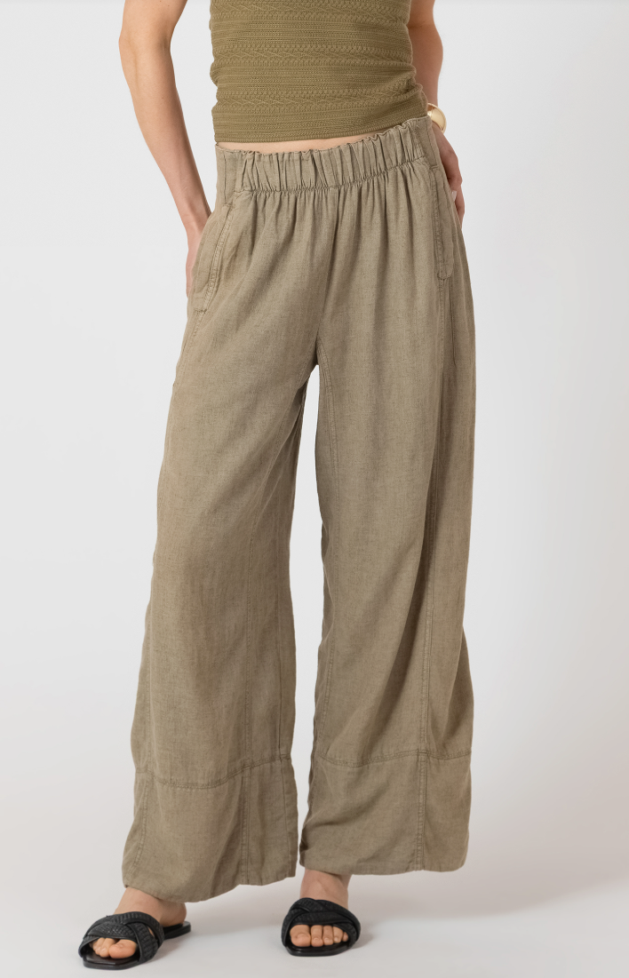 Dex Wide Leg Linen Pant