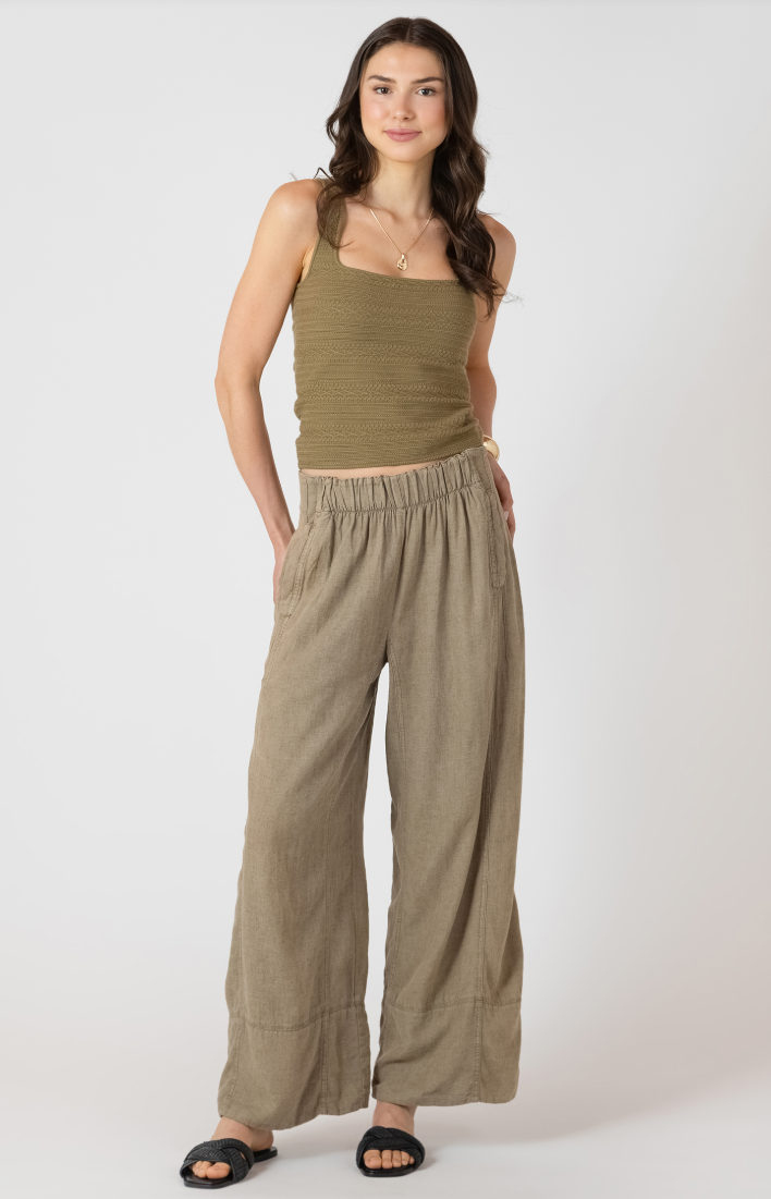 Dex Wide Leg Linen Pant