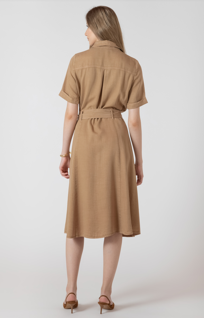 Dex Belted Utility Midi Dress