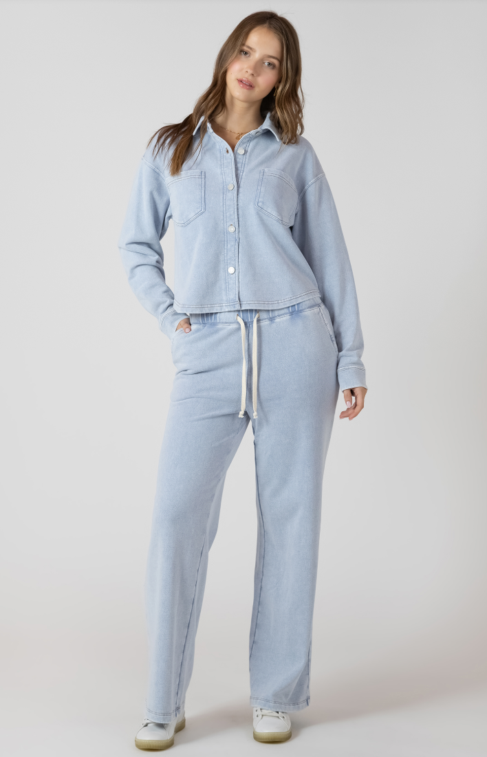 Dex Cropped Knit Overshirt