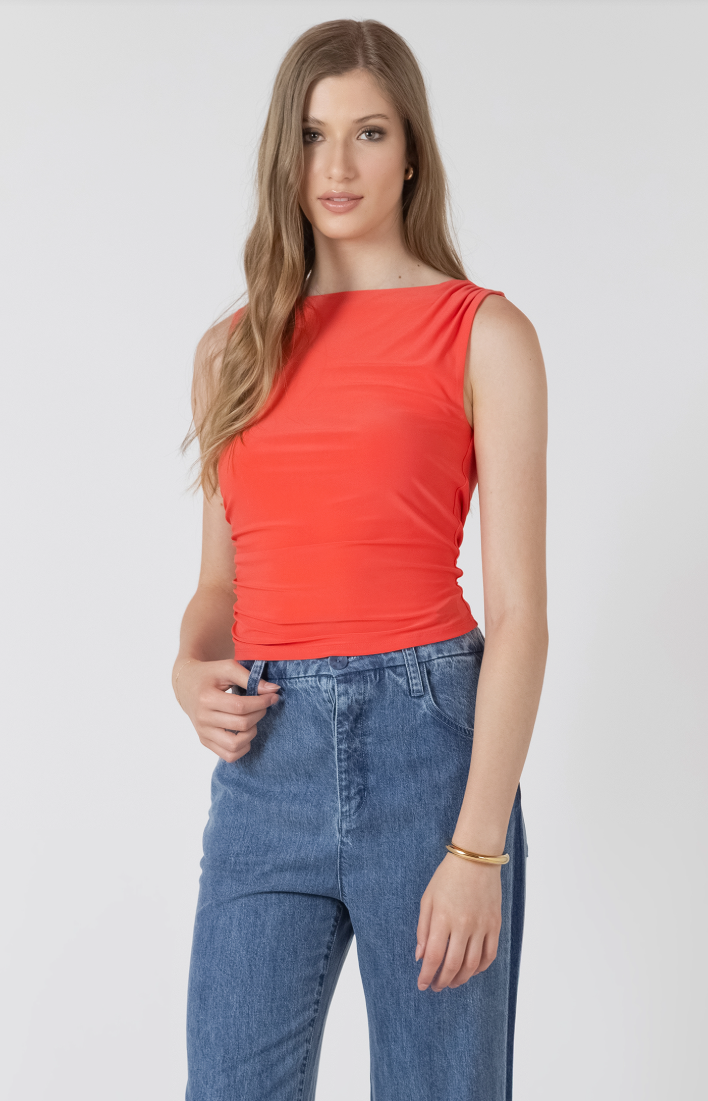 Dex Shirred Detail Tank