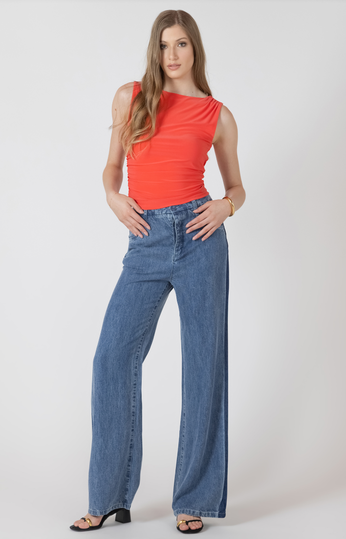 Dex Shirred Detail Tank
