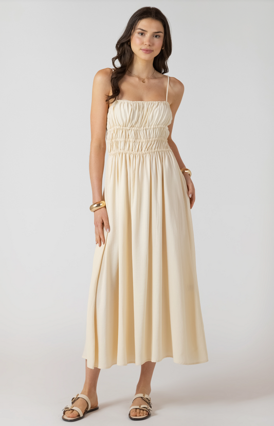 Dex Elastic Waist Midi Dress