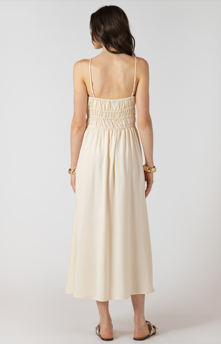 Dex Elastic Waist Midi Dress