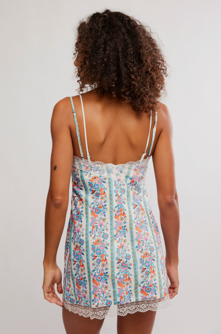 Free People Wish You Were Here Mini Slip Dress
