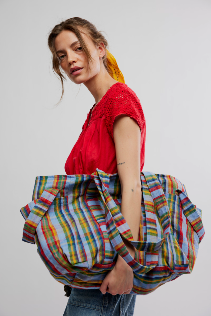 Free People Oksana Multi Print Tote