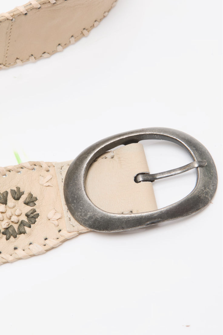 Free People Indigo Dreaming Raffia Belt