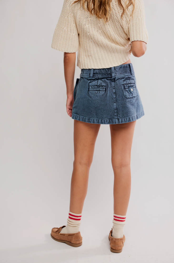 Free People Dream Weaver Micro Skirt