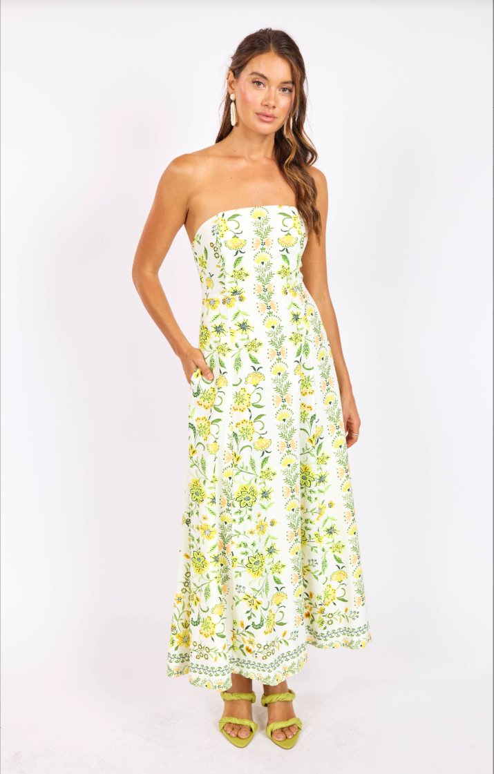 Sage the Label Dandelion Dreams Tube Maxi Dress