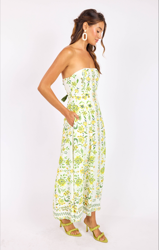 Sage the Label Dandelion Dreams Tube Maxi Dress