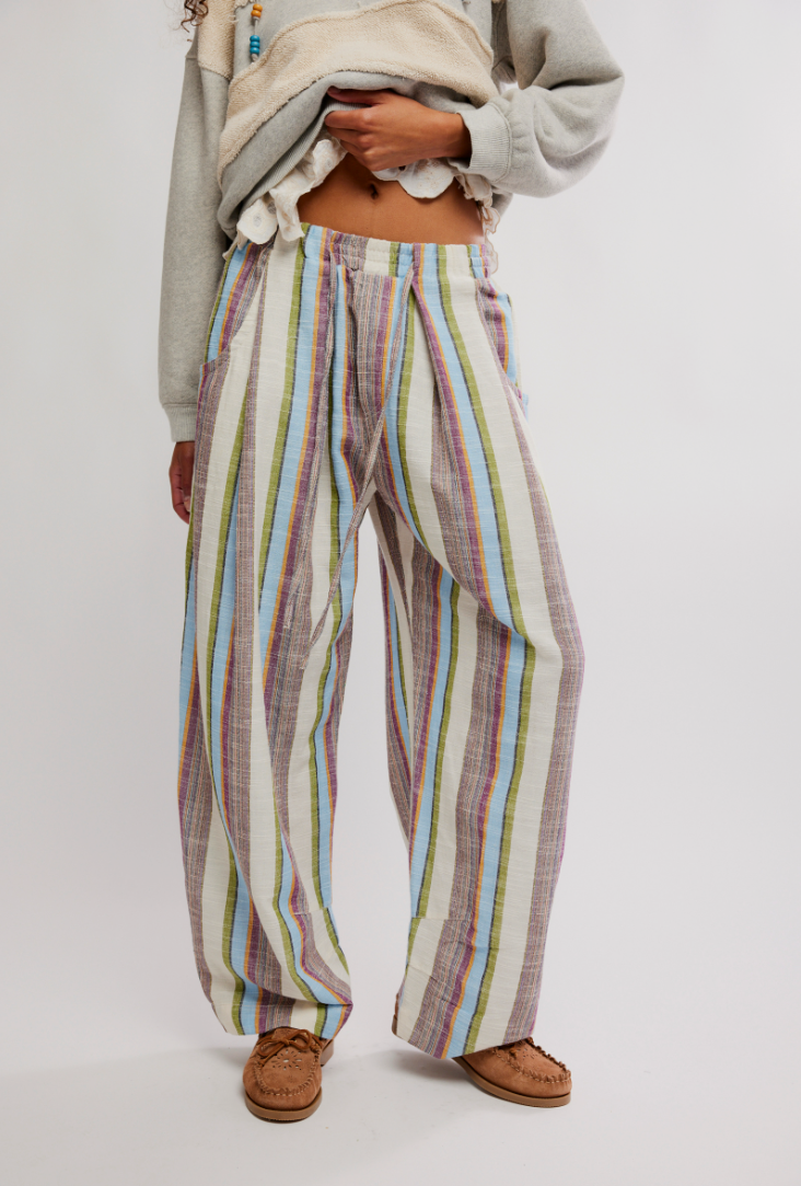 Free People Chambers Laid Back Striped Pants