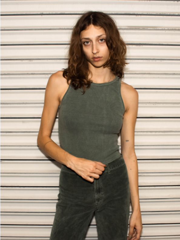 People of Leisure Sage Rib Tank