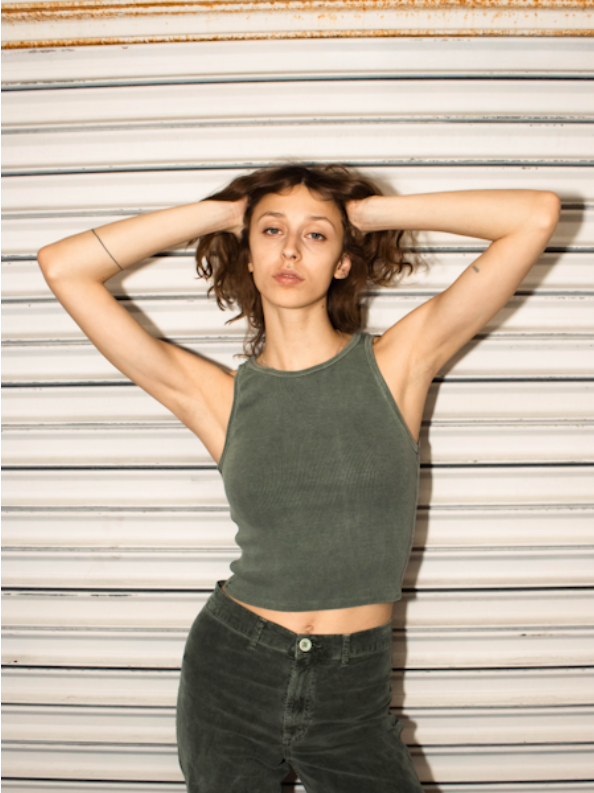 People of Leisure Sage Rib Tank