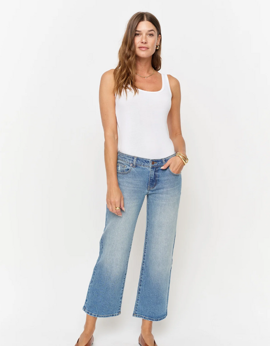 Oliver Logan Evelyn Low Rise Wide Crop Jeans