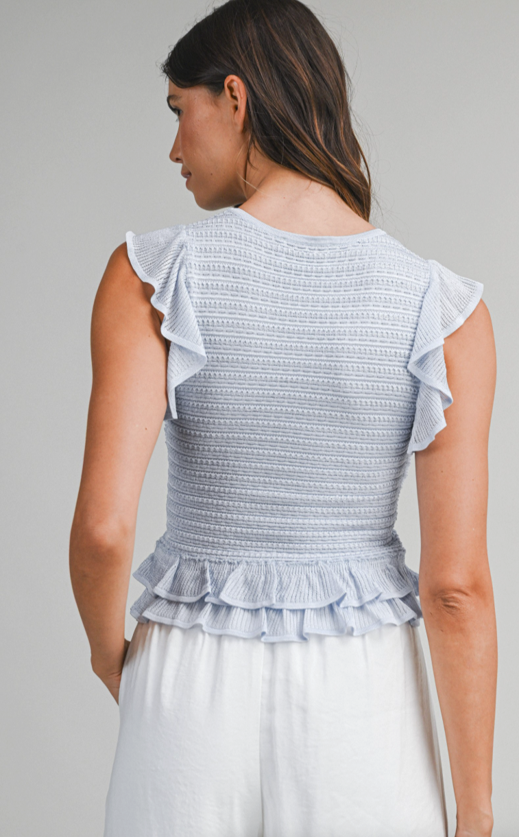 Frill Knit Top