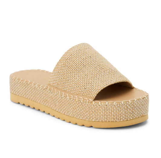 Matisse Del Mar Gold Speckle Platform Sandals