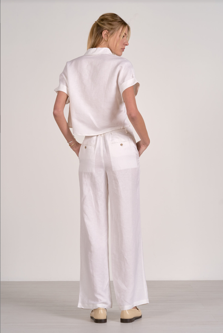 Elan Button Down Short Sleeve Top