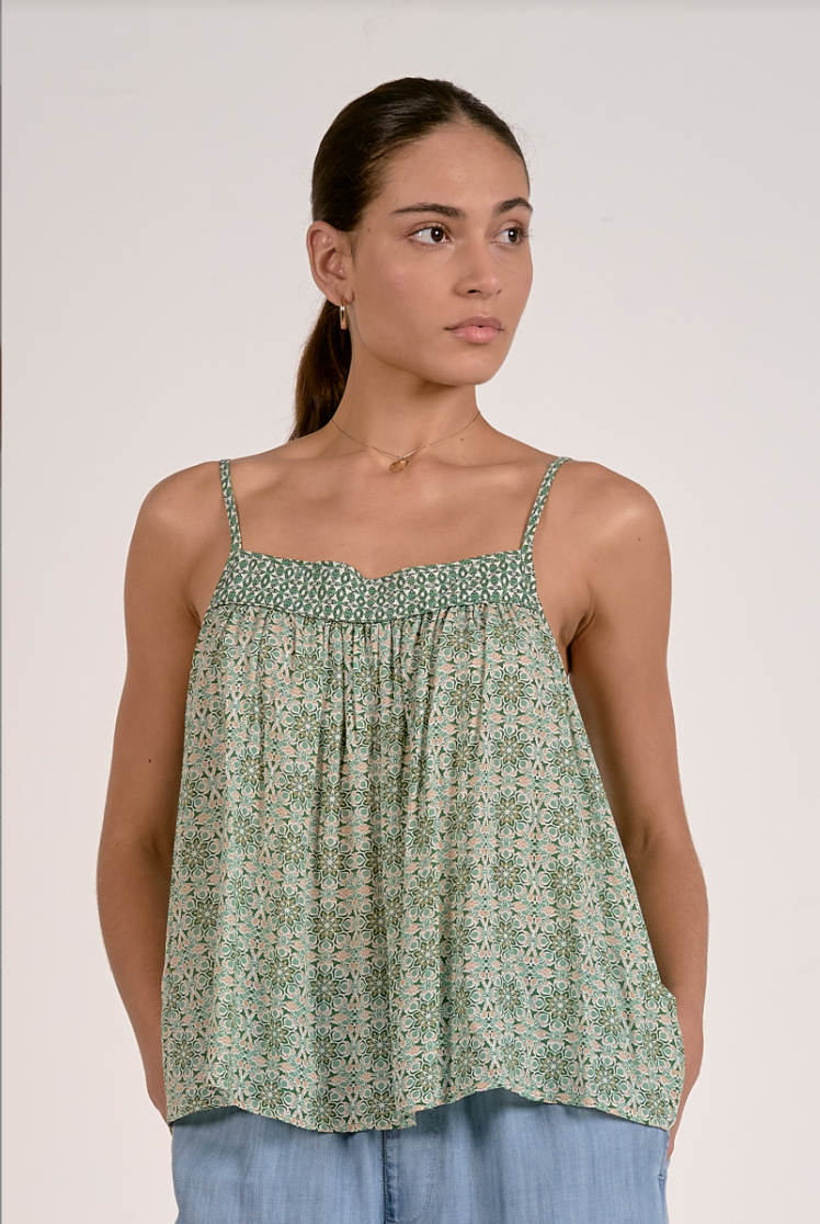 Elan Flowy Spaghetti Strap Top
