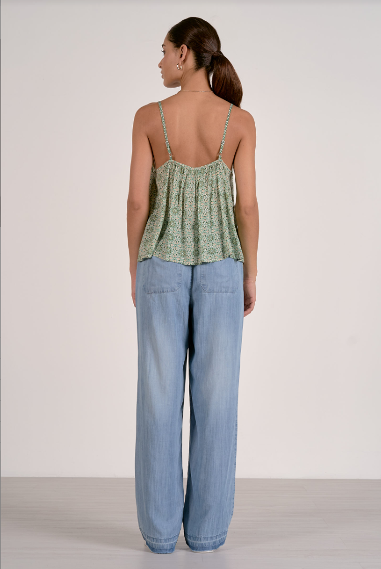 Elan Flowy Spaghetti Strap Top