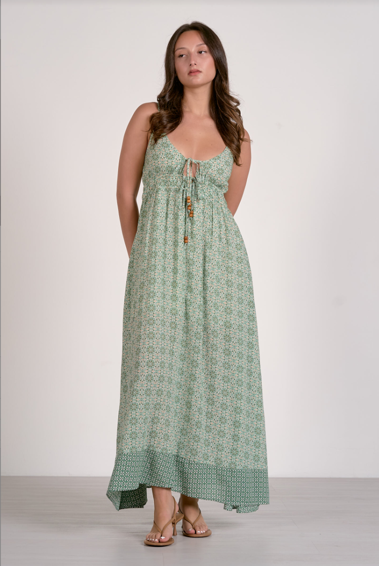 Elan Spaghetti Strap Maxi Dress