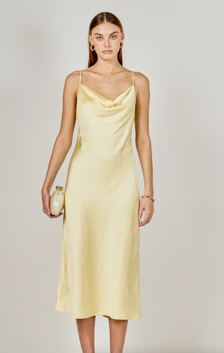 Satin Midi Dress