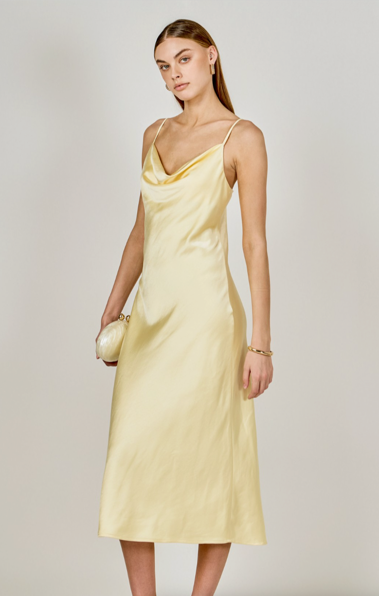 Satin Midi Dress