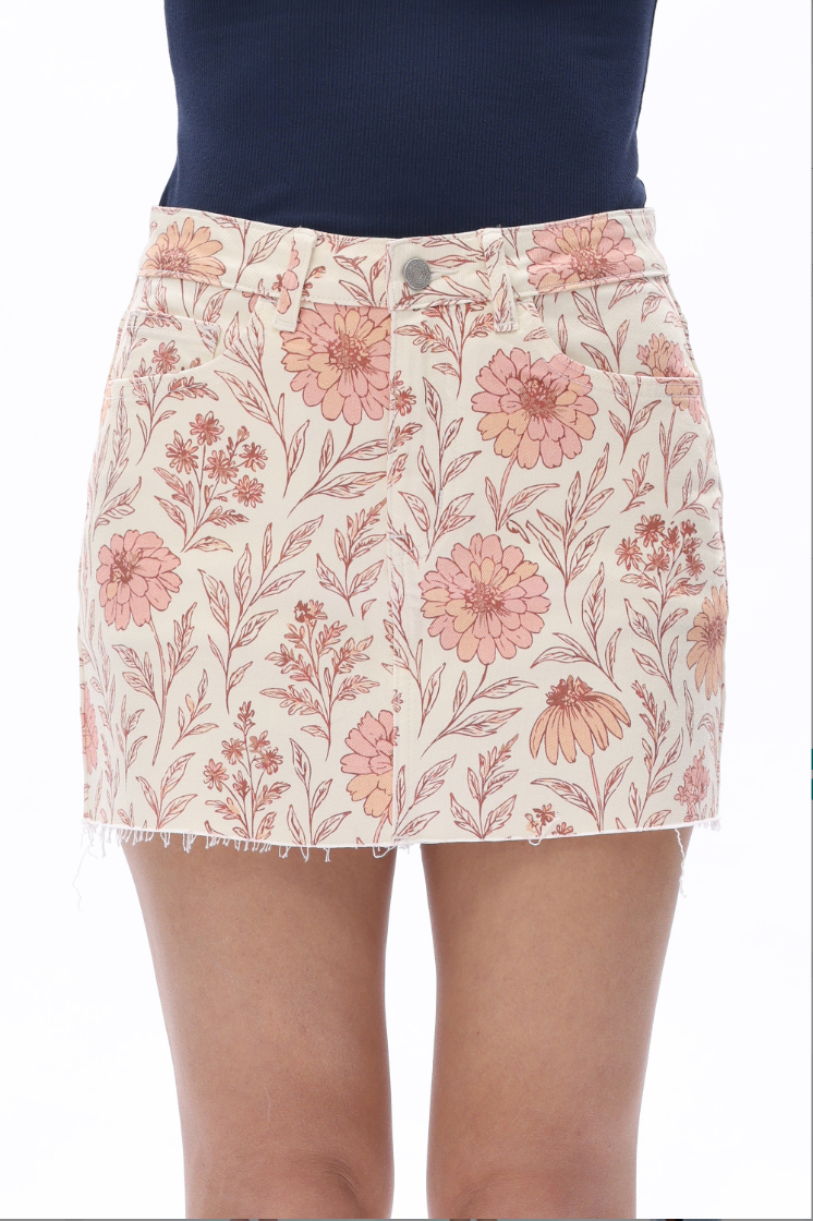 Flora Mid Rise Skirt