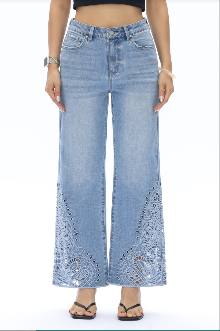 Paris High Rise Straight Jeans