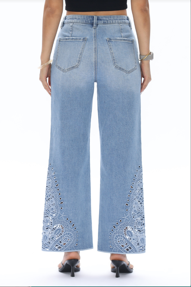 Paris High Rise Straight Jeans