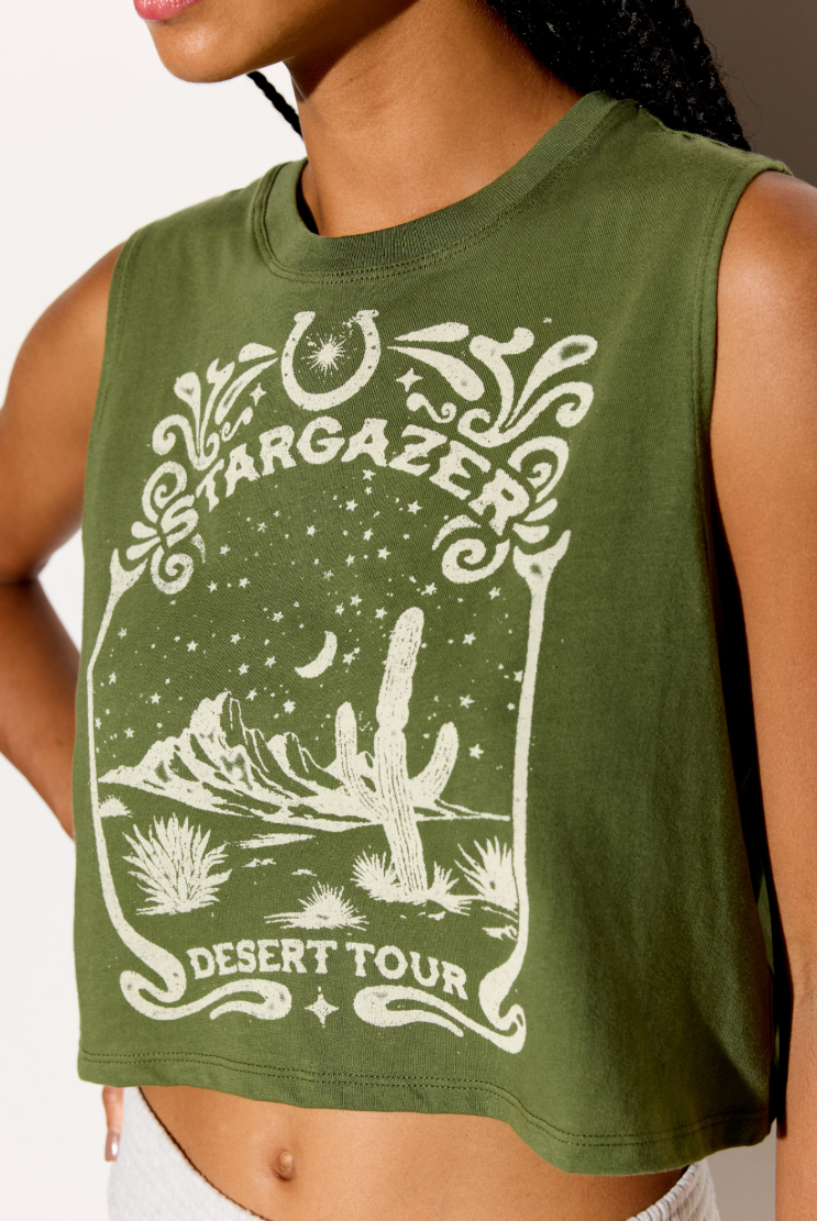 Spiritual Gangster Stargazer Spirit Crop Tank