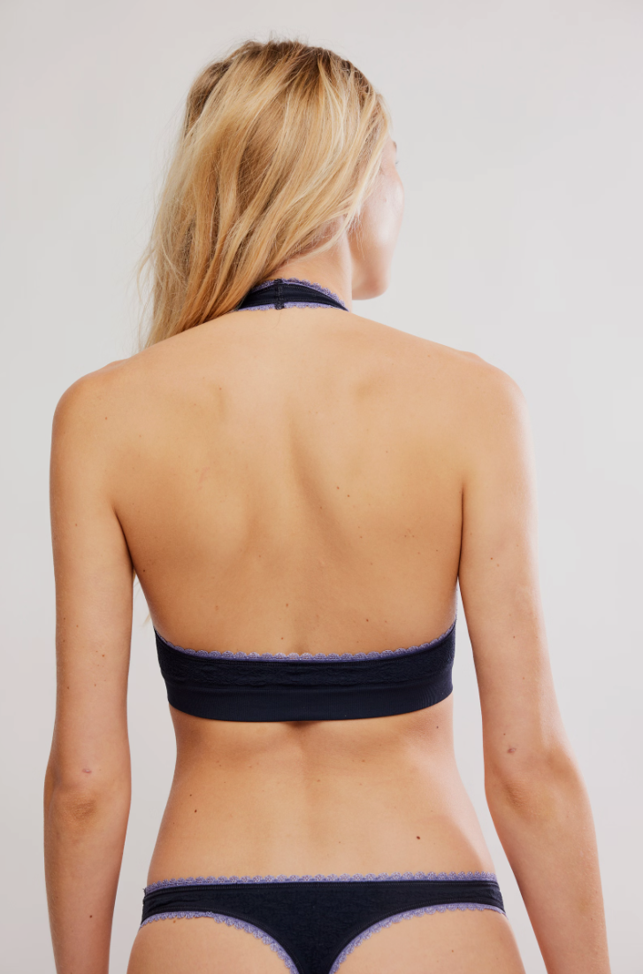 Free People Sweet Point Seamless Halter Bra