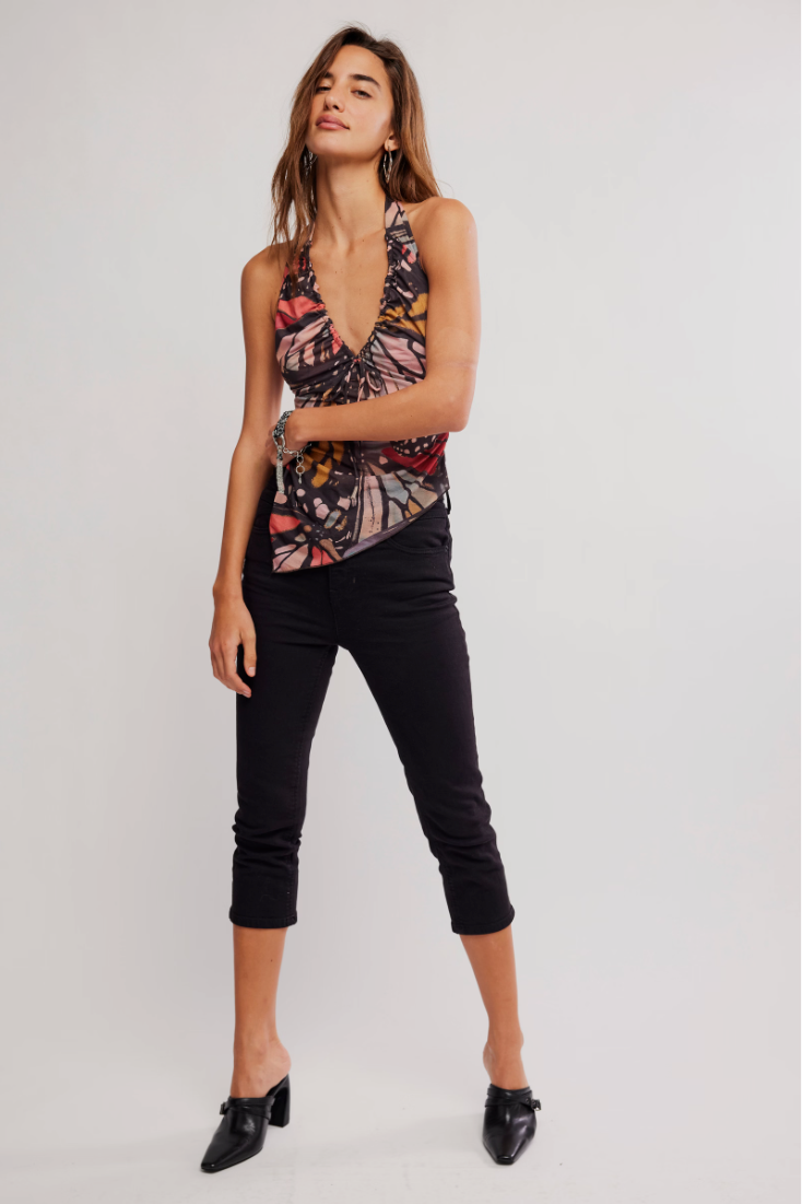 Free People Butterfly Effect Halter Top