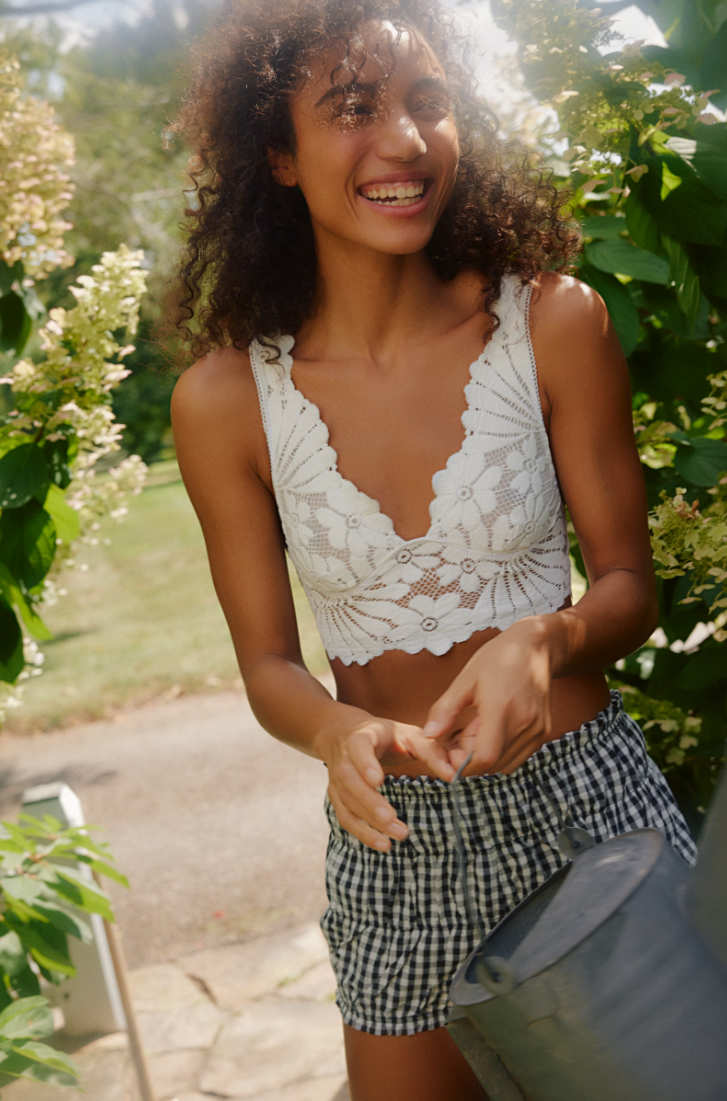 Free People Petal Party Plunge Bralette