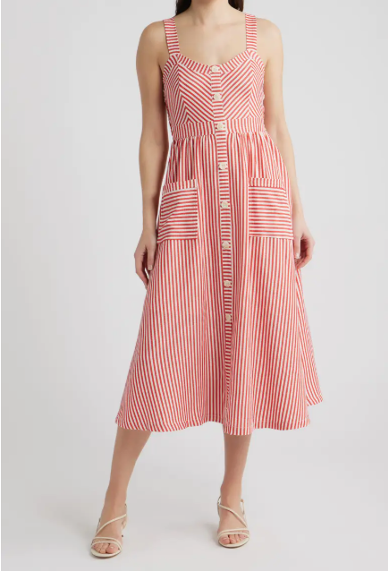 Sleeveless Stripe Dress