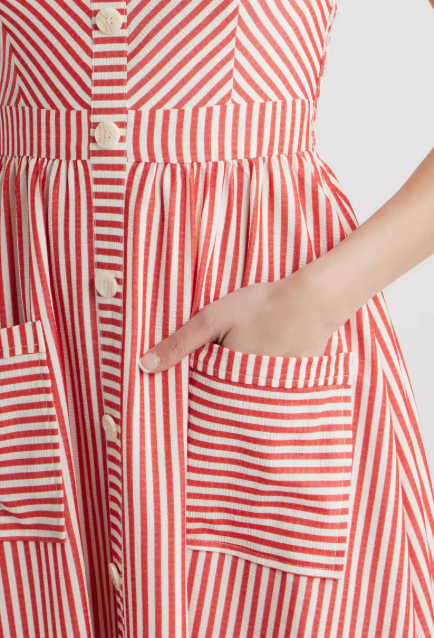 Sleeveless Stripe Dress
