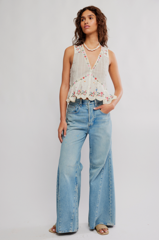 Free People Ellis Blouse