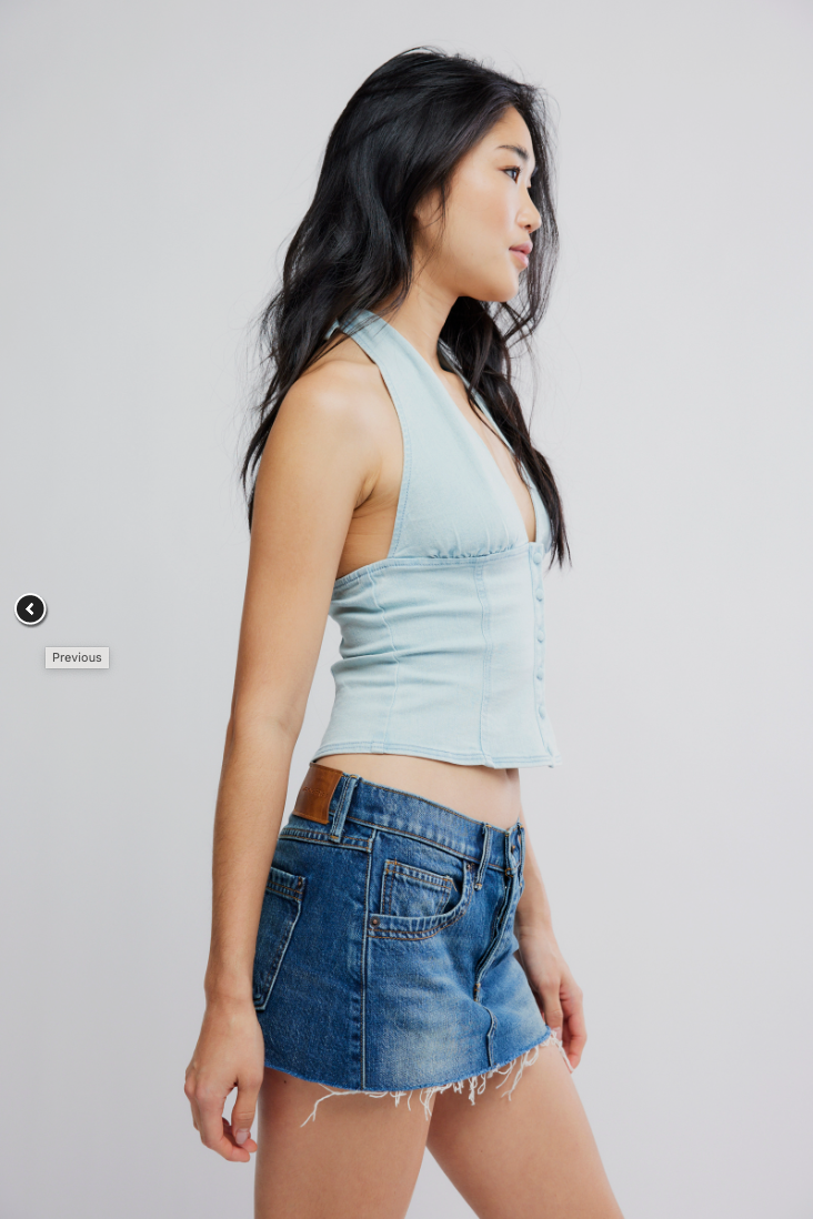 Free People Lainey Low Rise Mini Skirt