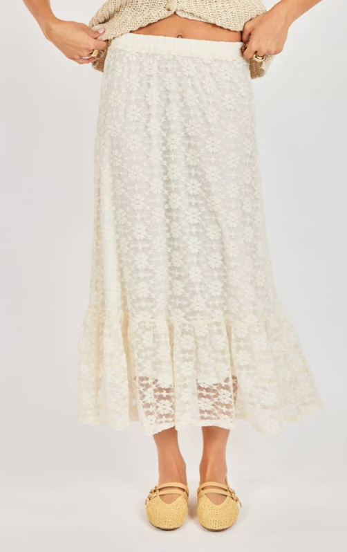Sadie & Sage Letters Midi Skirt