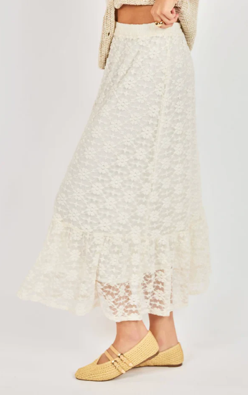 Sadie & Sage Letters Midi Skirt