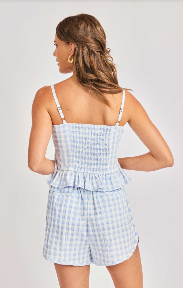 Sadie & Sage Starlet Gingham Top