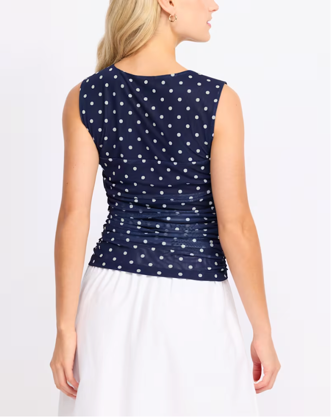 Steve Madden Rorry Polka Dot Knit Top