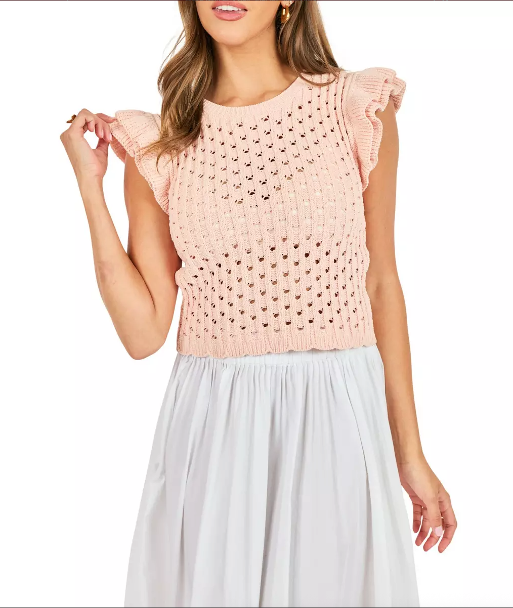 Sadie & Sage Miren Open Knit Sweater