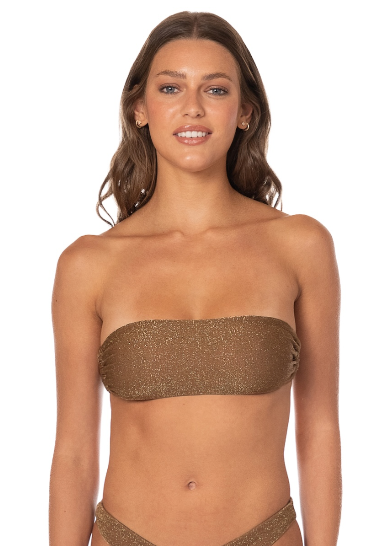 Maaji Marigold Shine Hula Top