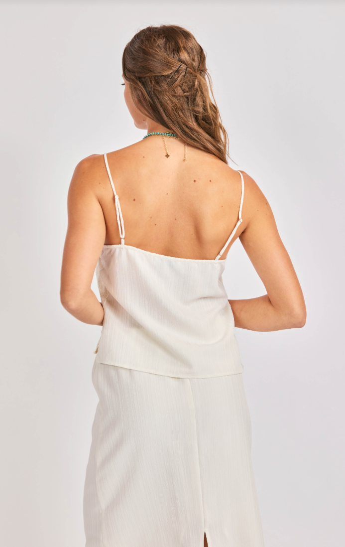 Sadie & Sage Fawn Lace Trim Cami