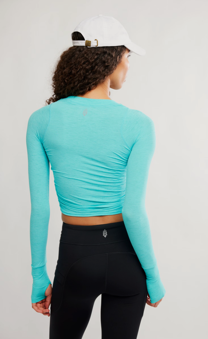 Free People Tempo Ruched Long Sleeve
