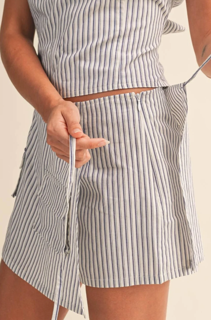 Striped Skort