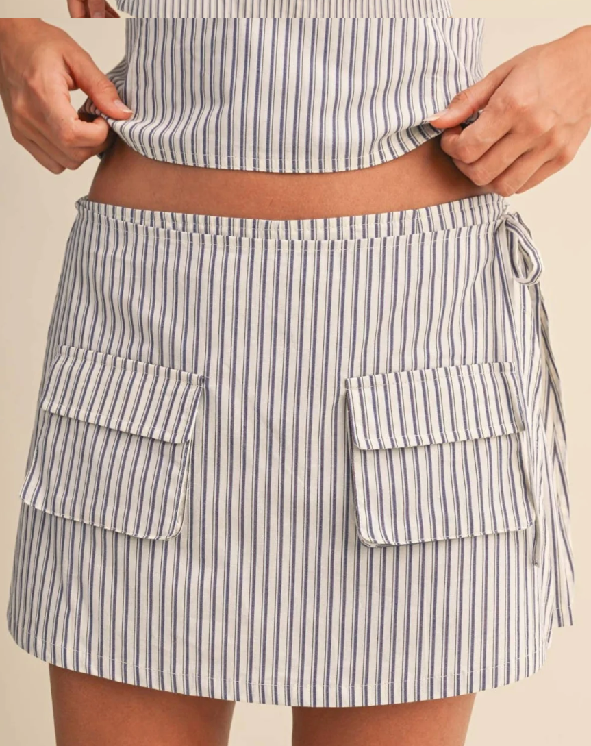 Striped Skort