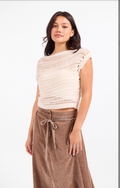 Sadie & Sage Adara Open Knit Sweater Vest